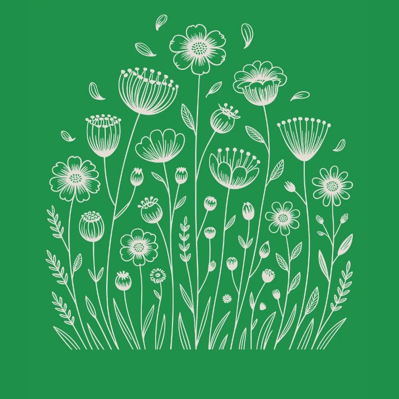 Playful floral pattern