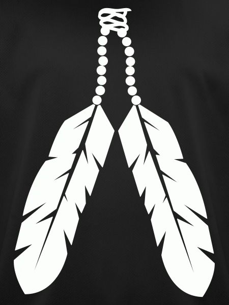 Indigenous feather pendant design