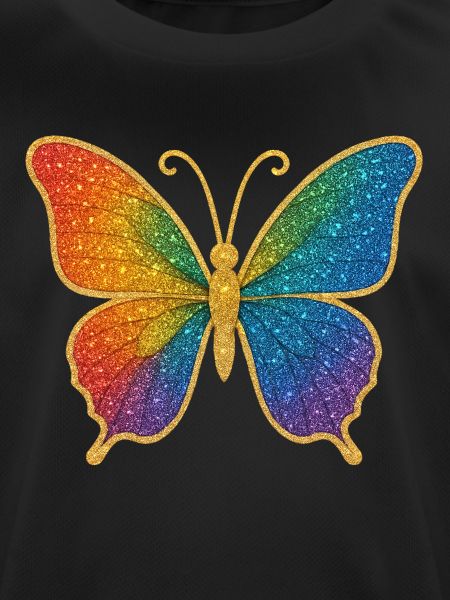 Glitzernder Regenbogen-Schmetterling