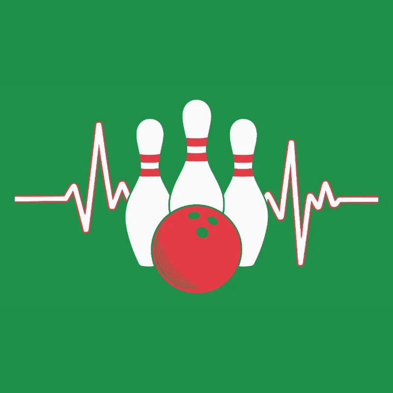 Conception de battement de cœur de bowling