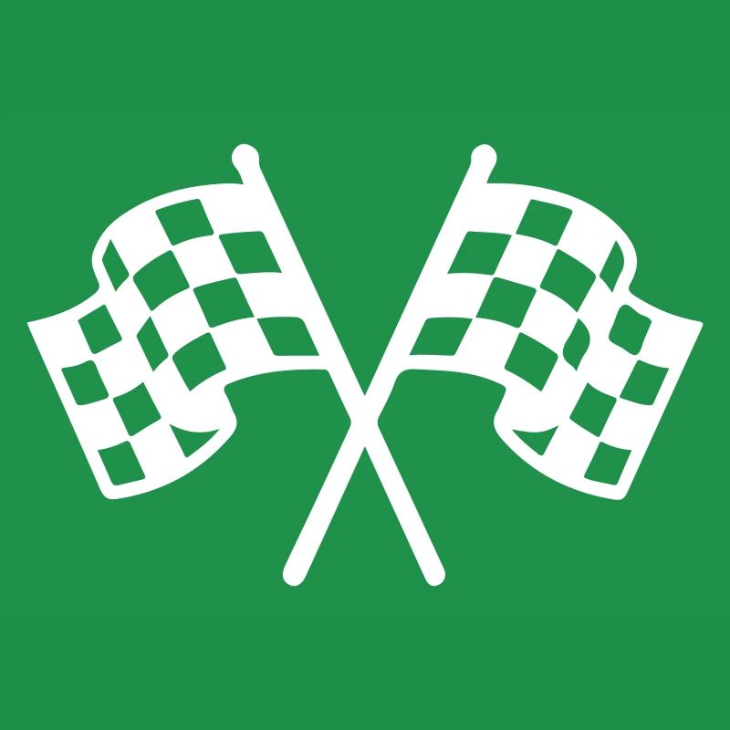 Icône du drapeau de course