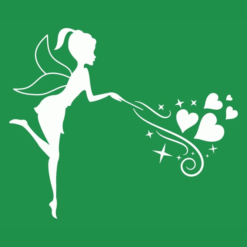 Fairytale fairy with heart magic