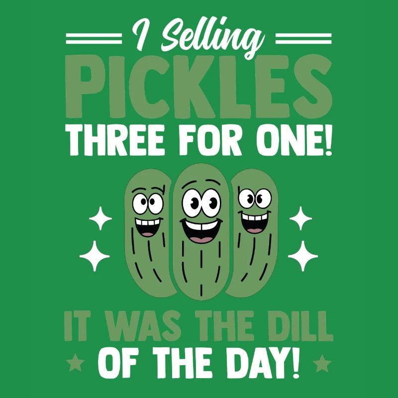 Vendeur de concombre, cornichons, aneth, cadeau de concombre