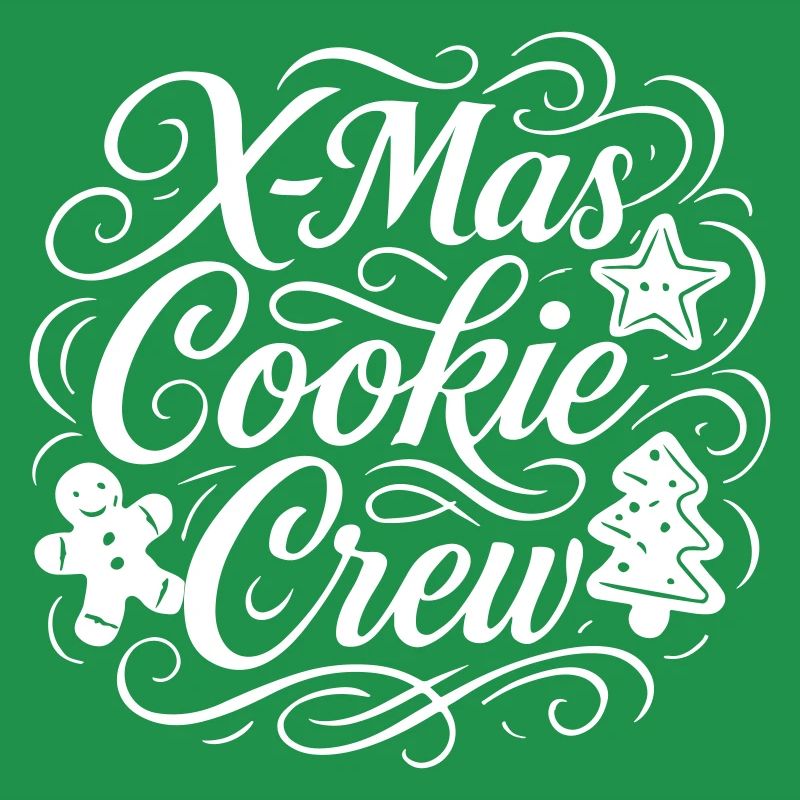Équipe de Noël de cuisson des biscuits