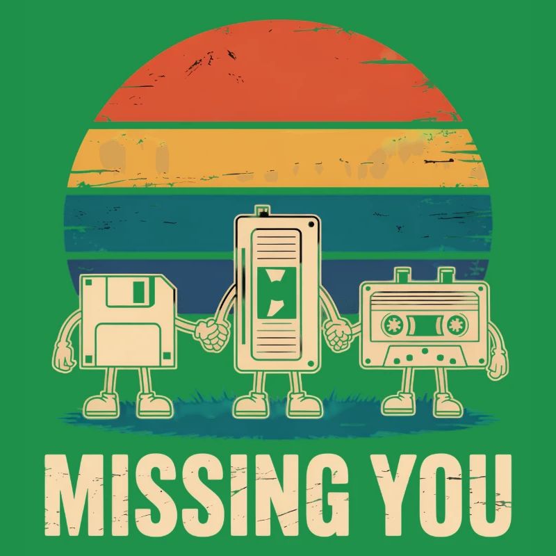 Kassette VHS Floppy Disc Diskette Retro