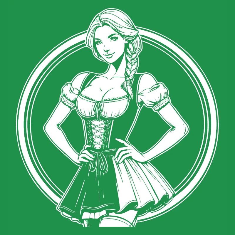 Cool Dirndl Comic Design