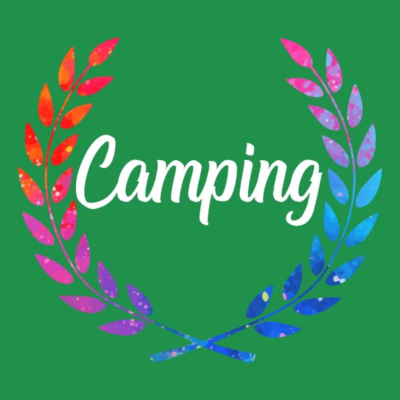 Camping Color Laurel Script