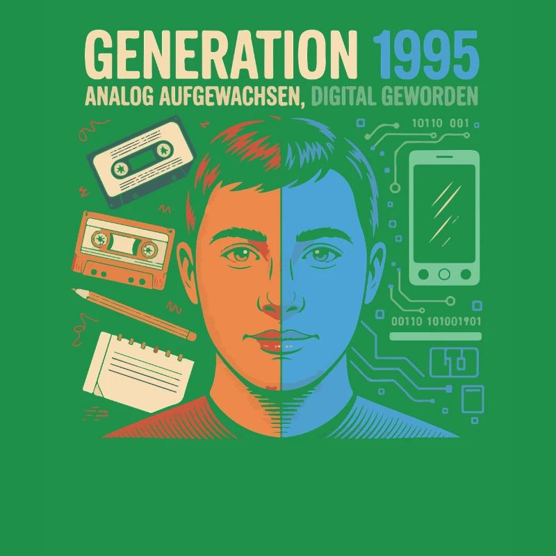 Génération 1995 Rétro Tech Double Portrait