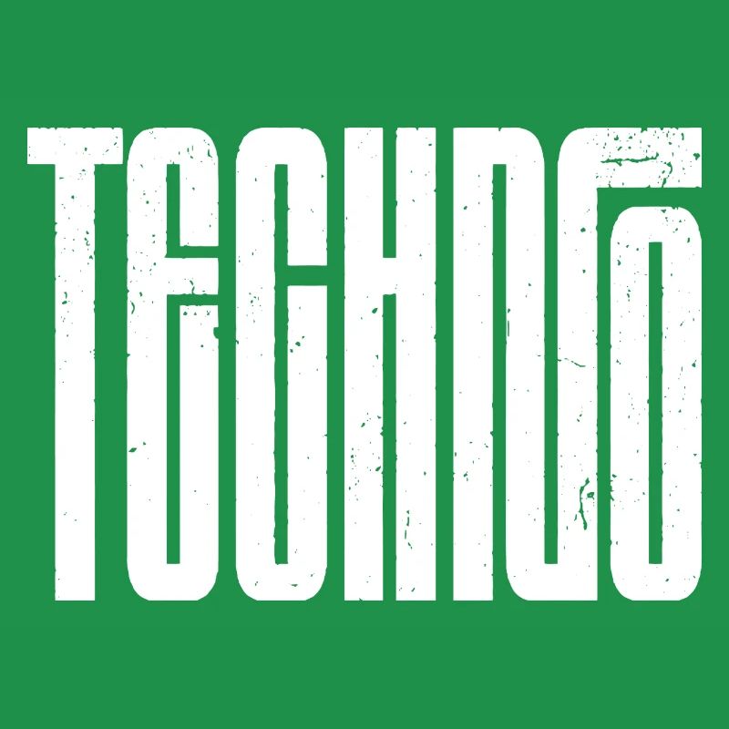 Techno Bold Retro Typografie