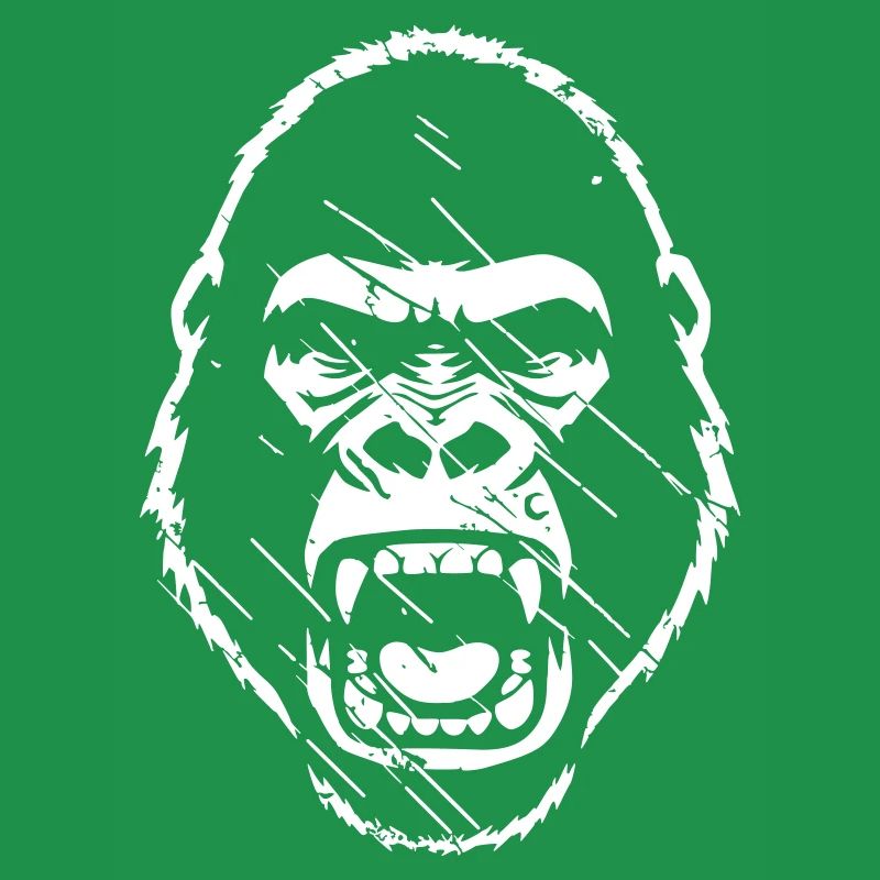 Furious Gorilla Stenchil Grunge vector_path130