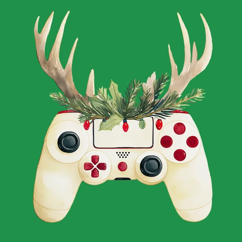 Weihnachtscontroller mit Hirschgeweih
