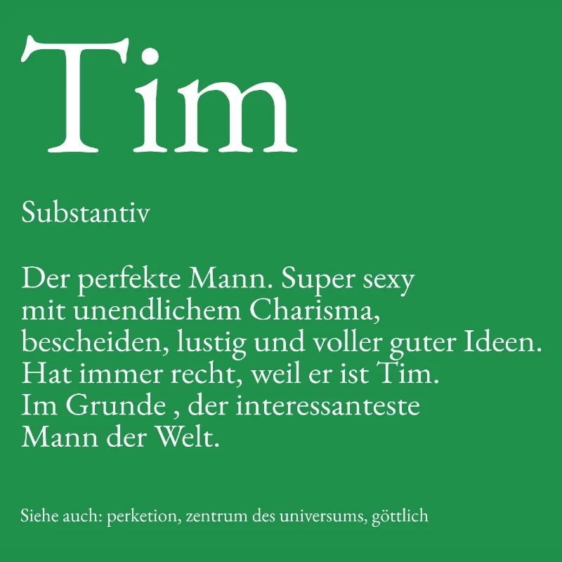 Explication du dictionnaire Tim Prénom Tim