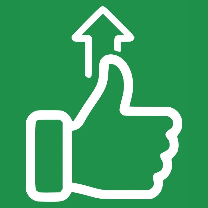 Status Up Hand Icon Level Up Vector