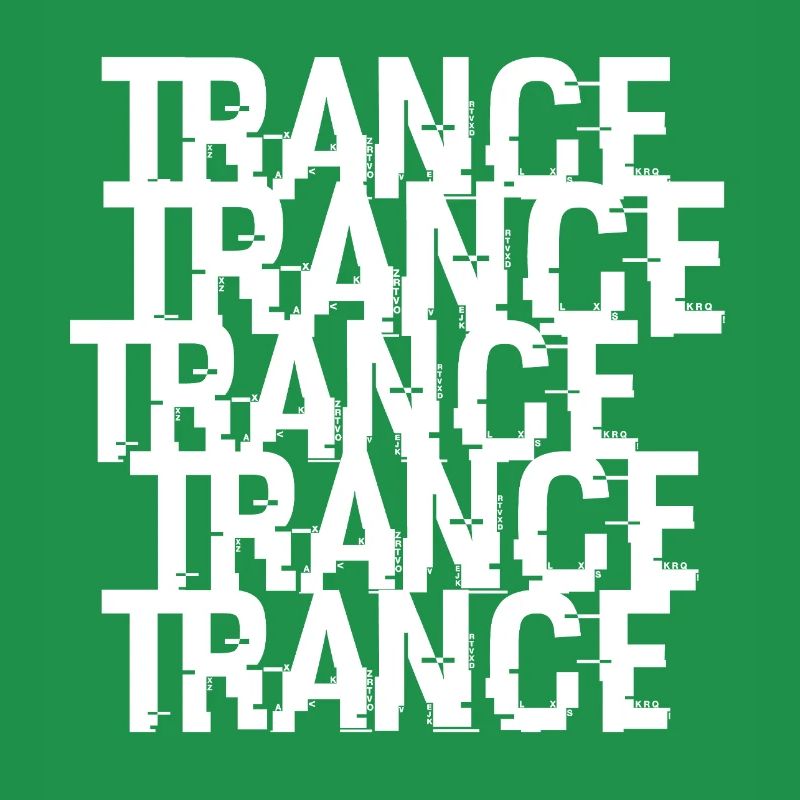 Trance Typographic Pattern