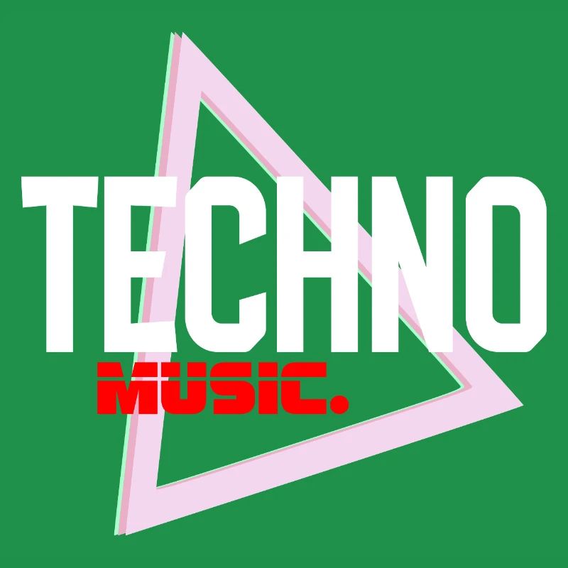Techno Neon Dreieck Puls