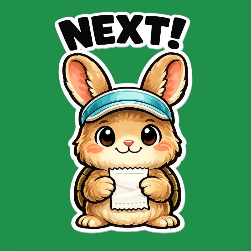 Next Bunny Note Sticker
