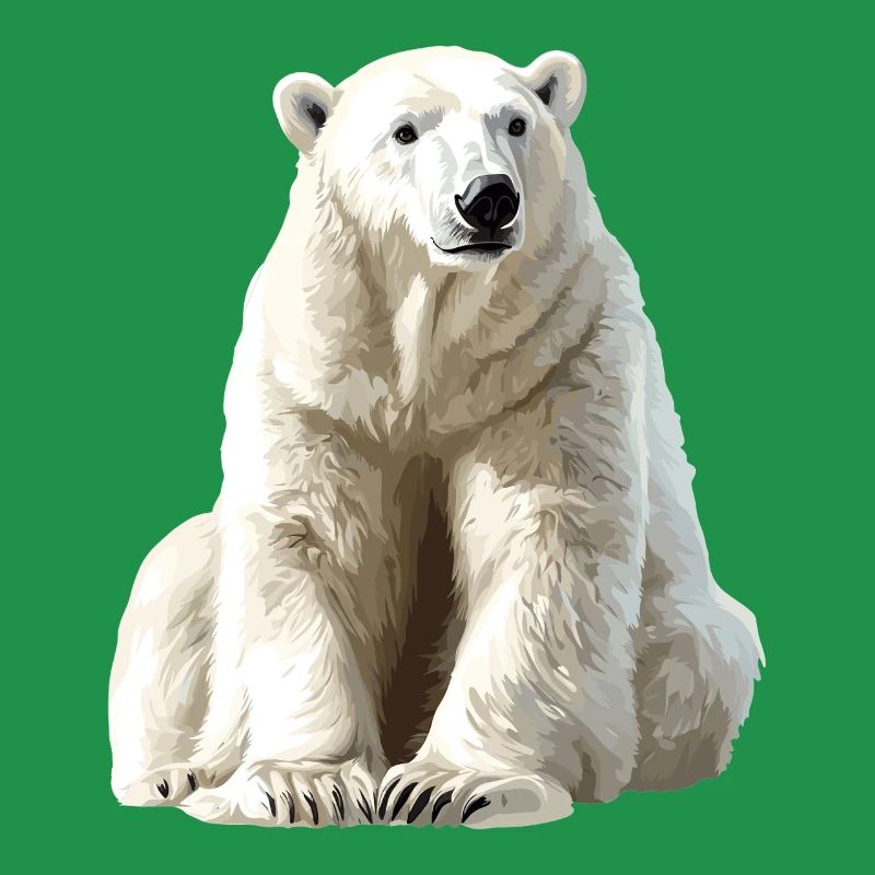 Polarbär im Eislicht