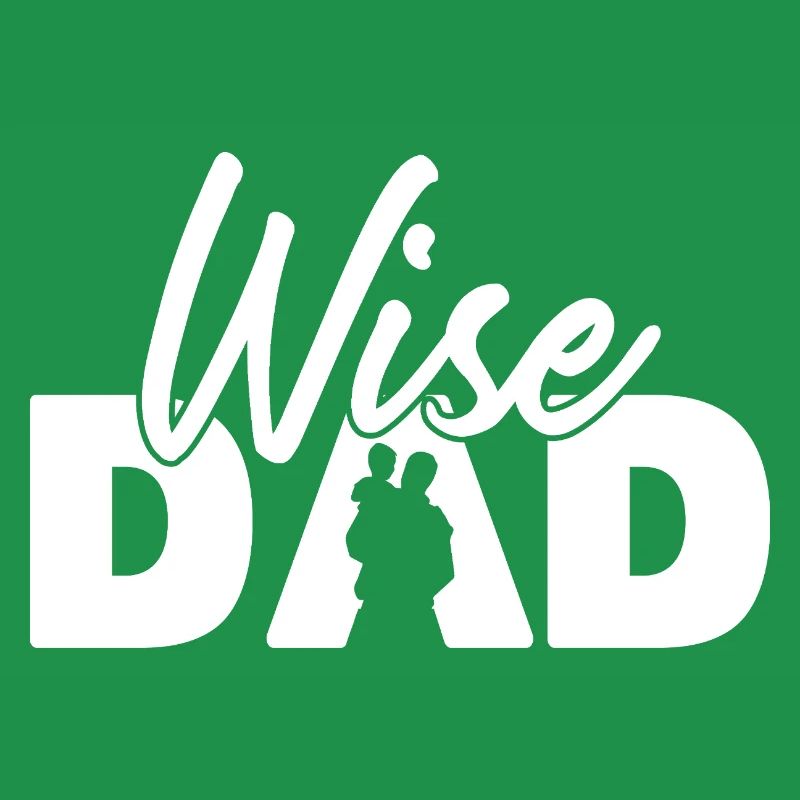 Wise Dad Silhouette Vaterschaft Elternschaft