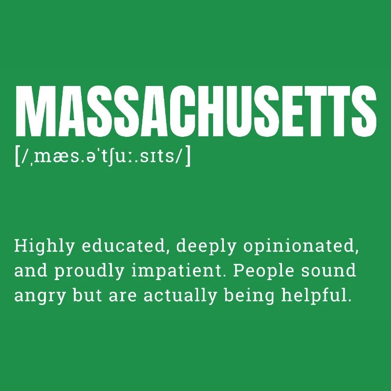 Massachusetts Large Format Typo