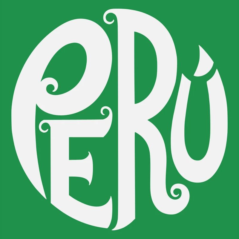 Peru - Ornate Typography