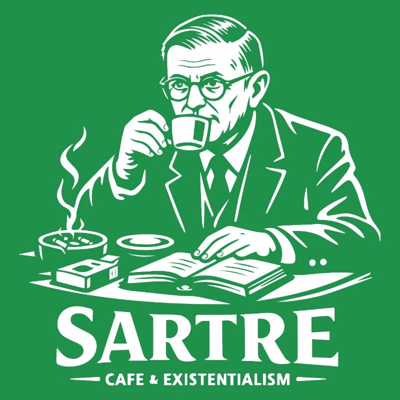 Sartre Café Existentialismus