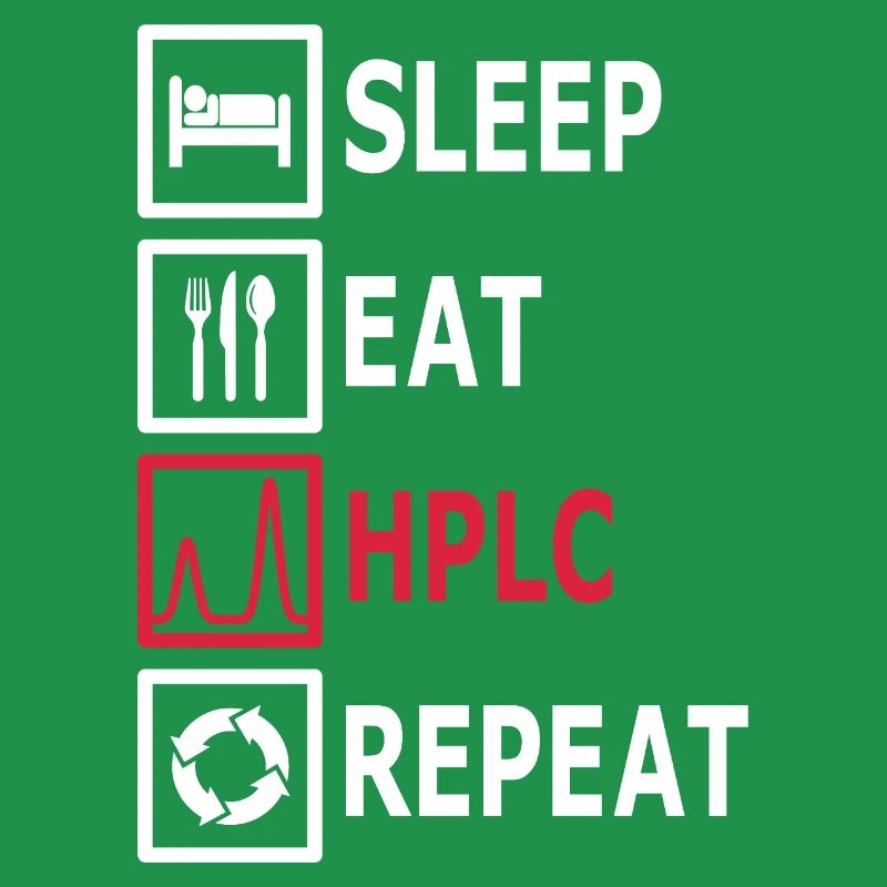 HPLC Performance Chromatography Eat Sleep Repeat