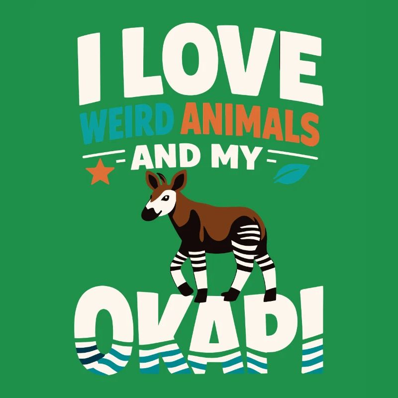 Okapi-liebhaber Okapi-tier Seltene Tierweltliebe