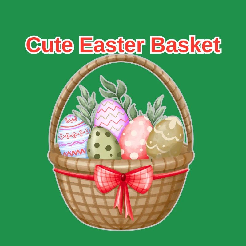 Cute Easter Basket Shirt – Easter Eggs Tee