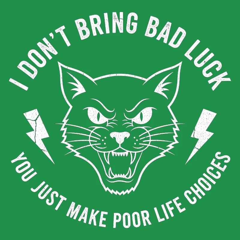 Pech oder Wille Katzen-Spruch