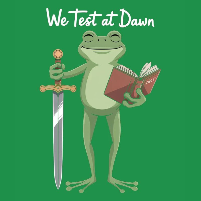 Dawn Test Frog: Sword & Book