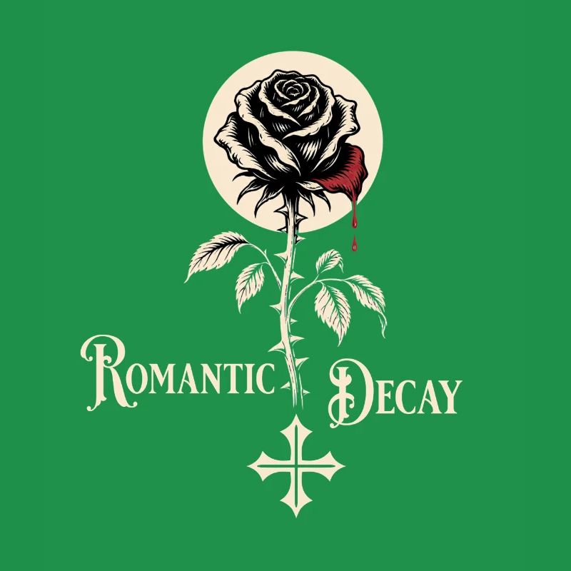 Romantic Decay Gothic Rose Design