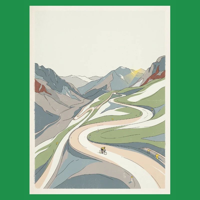 Alpe d'Huez — Radfahrer-Erinnerung