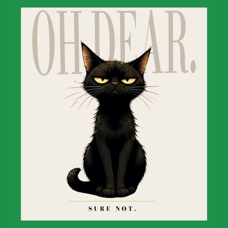 Disappointing. – Sarcastic Black Cat Design