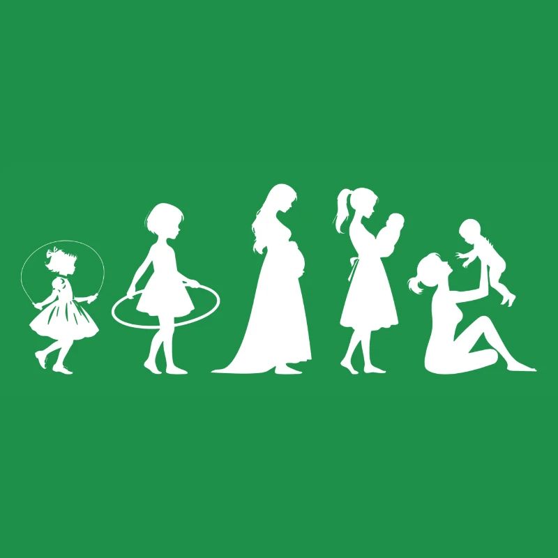 Evolution Mama Muttertag kind Familie