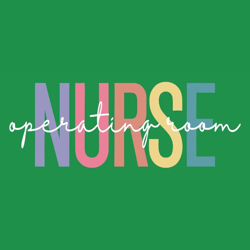 Nurse OR Gradient Letter Design