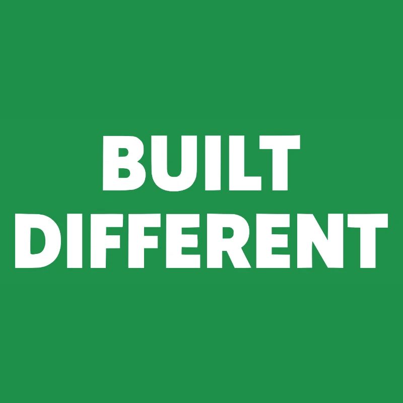 Construit différemment – Typographie audacieuse