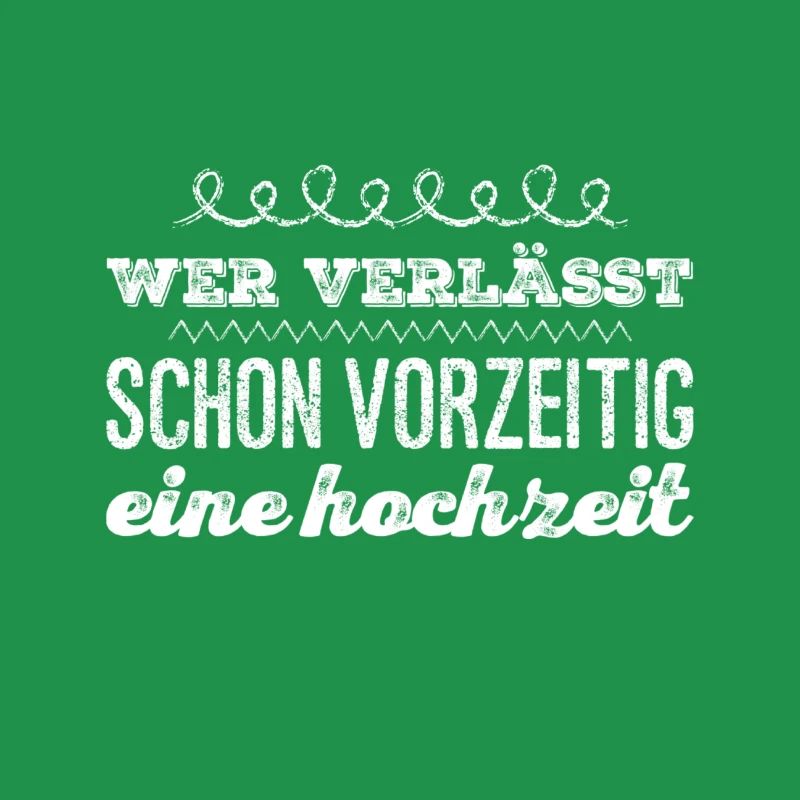 verschwinde nie von einer Hochzeit