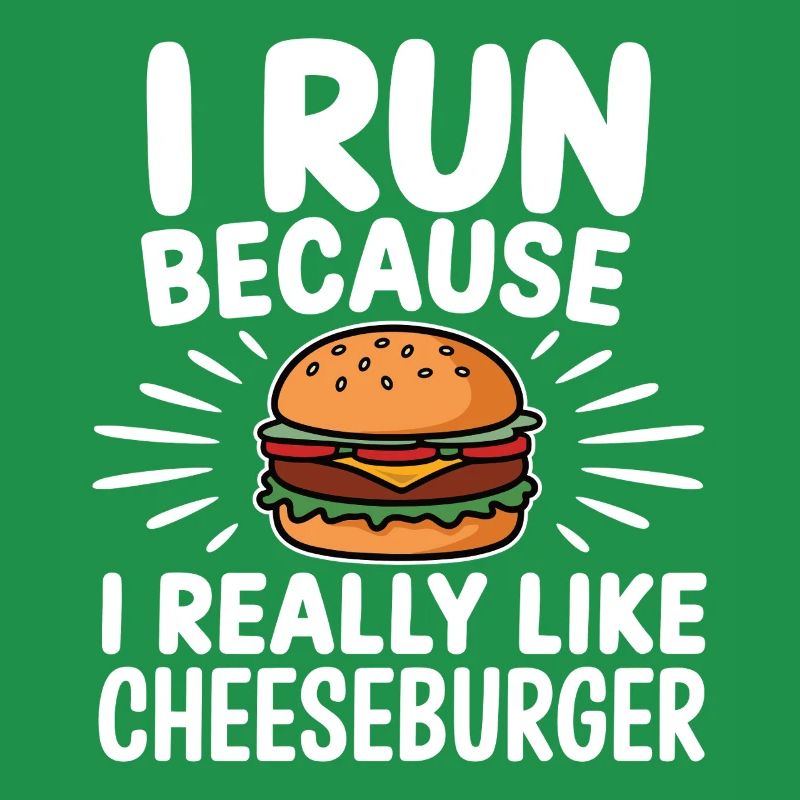 Je cours parce que j’aime beaucoup le Cheeseburger Jogging