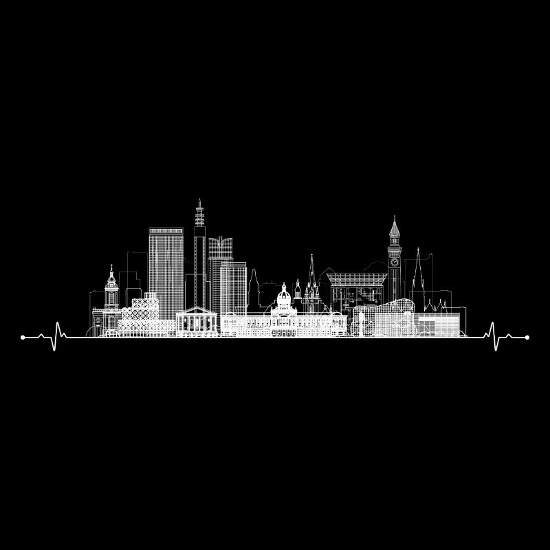 Urbane Skyline Herzschlag