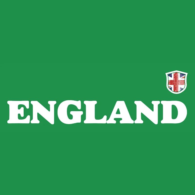 England Crest Typography