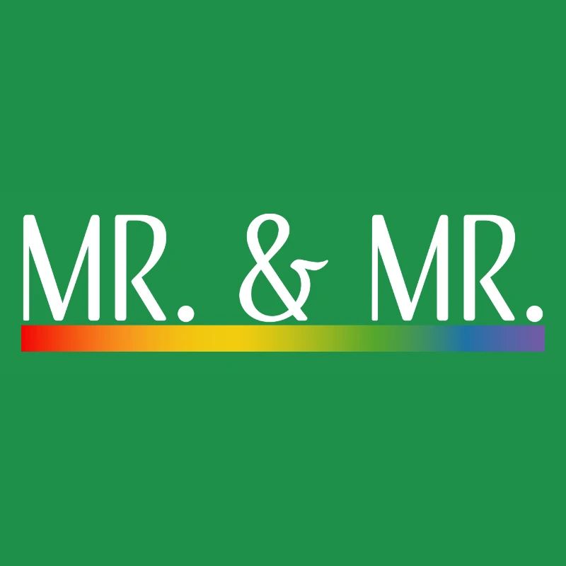 Rayures arc-en-ciel M. et M. blanc