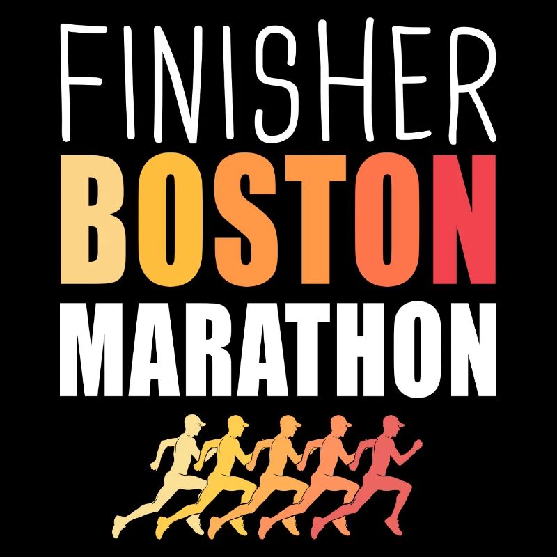 Finisher Boston marathon run running