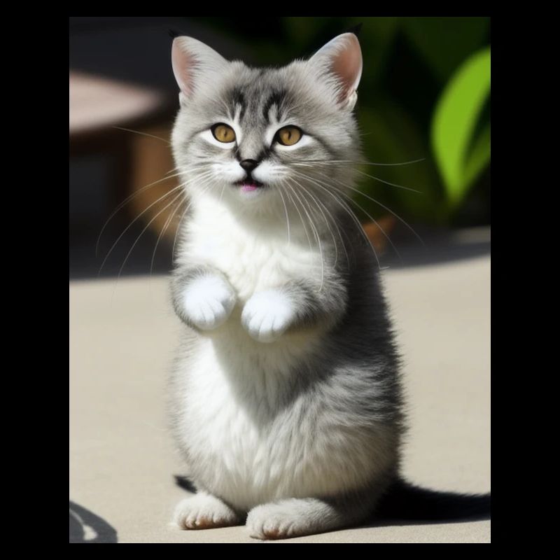 Chat persan blanc