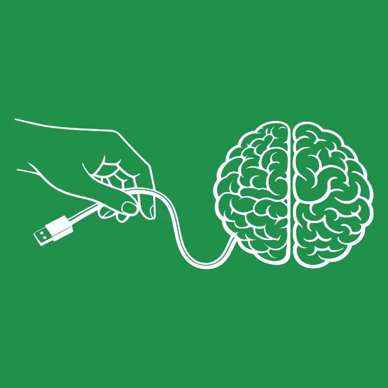 Brain Head Cable Connector Artificial Intelligence