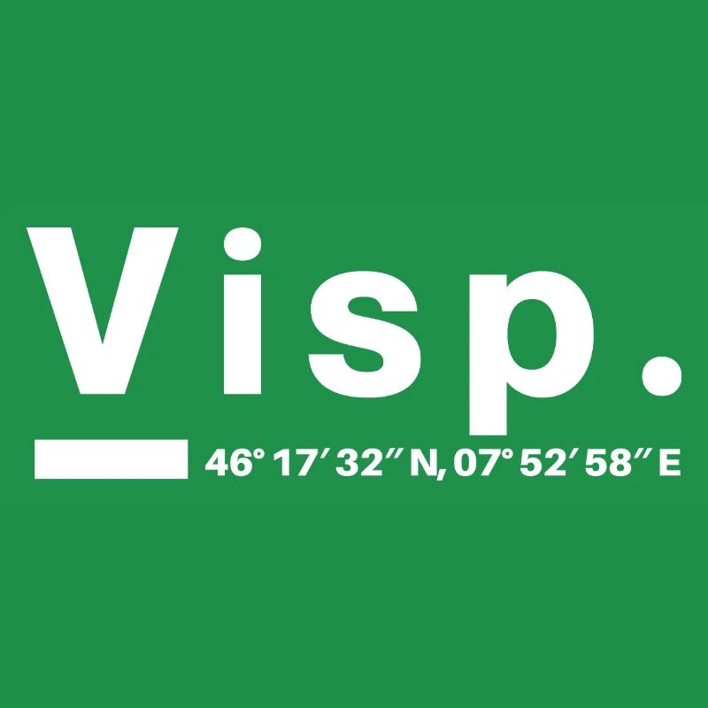 Viège Coordonnées Suisse Valais Visper Visperin