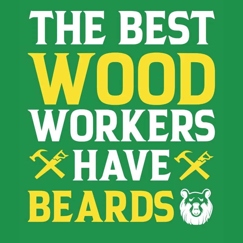Lumberjack Beard Woodworker Man Chainsaw Forest