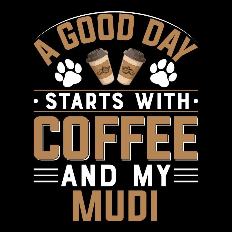 Mudi Dog Breed Coffee Drinking Caffeine Caffeine