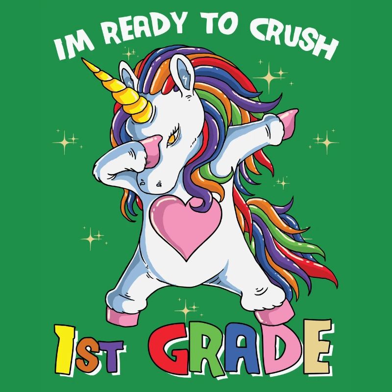 Ich bin bereit, Regenbogenmädchen Jungen der 1. Klasse zu zerquetschen