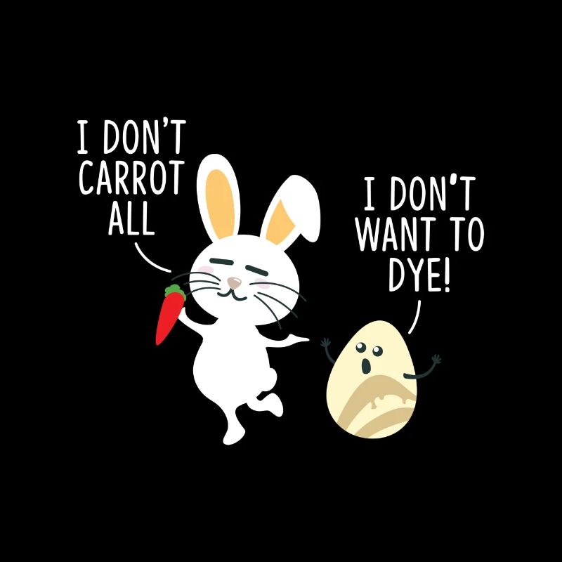 Sweet Easter Bunny is having fun with Easter Egg - T-Shirt
