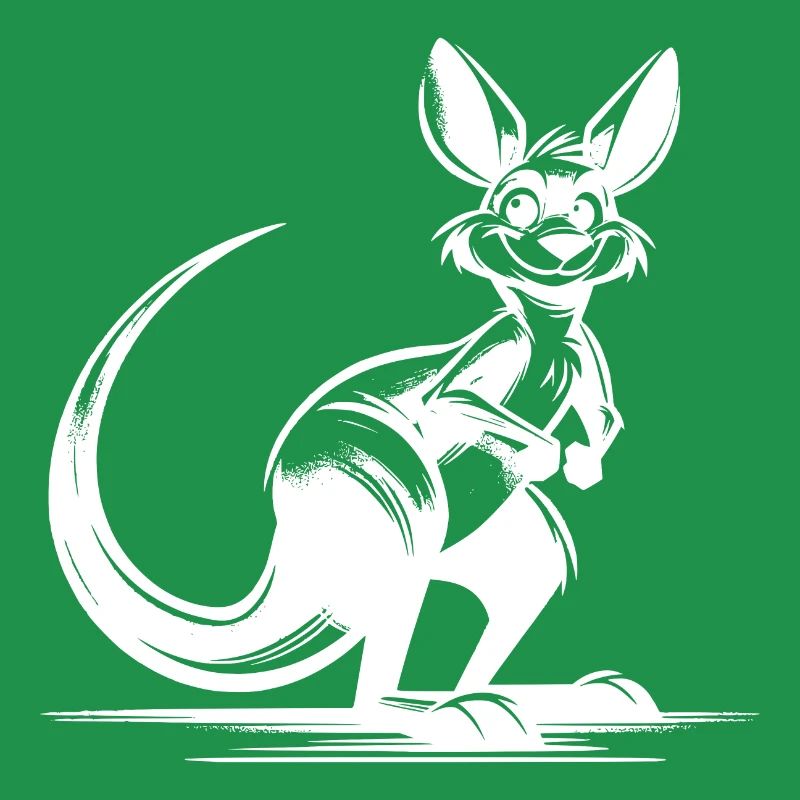 Australian smiling kangaroo